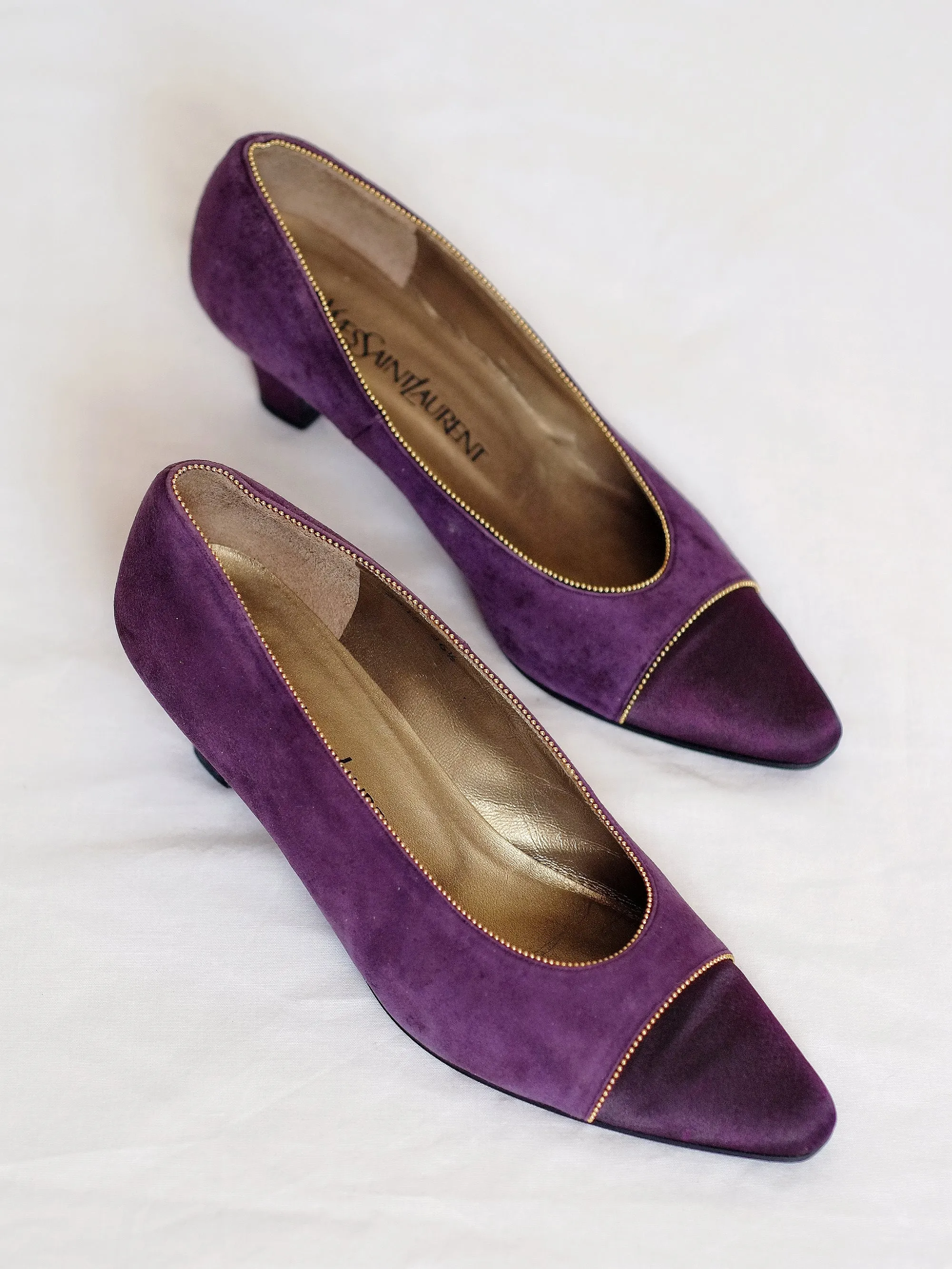 YSL purple heels (Vintage)