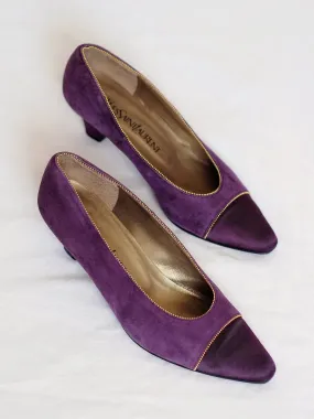 YSL purple heels (Vintage)