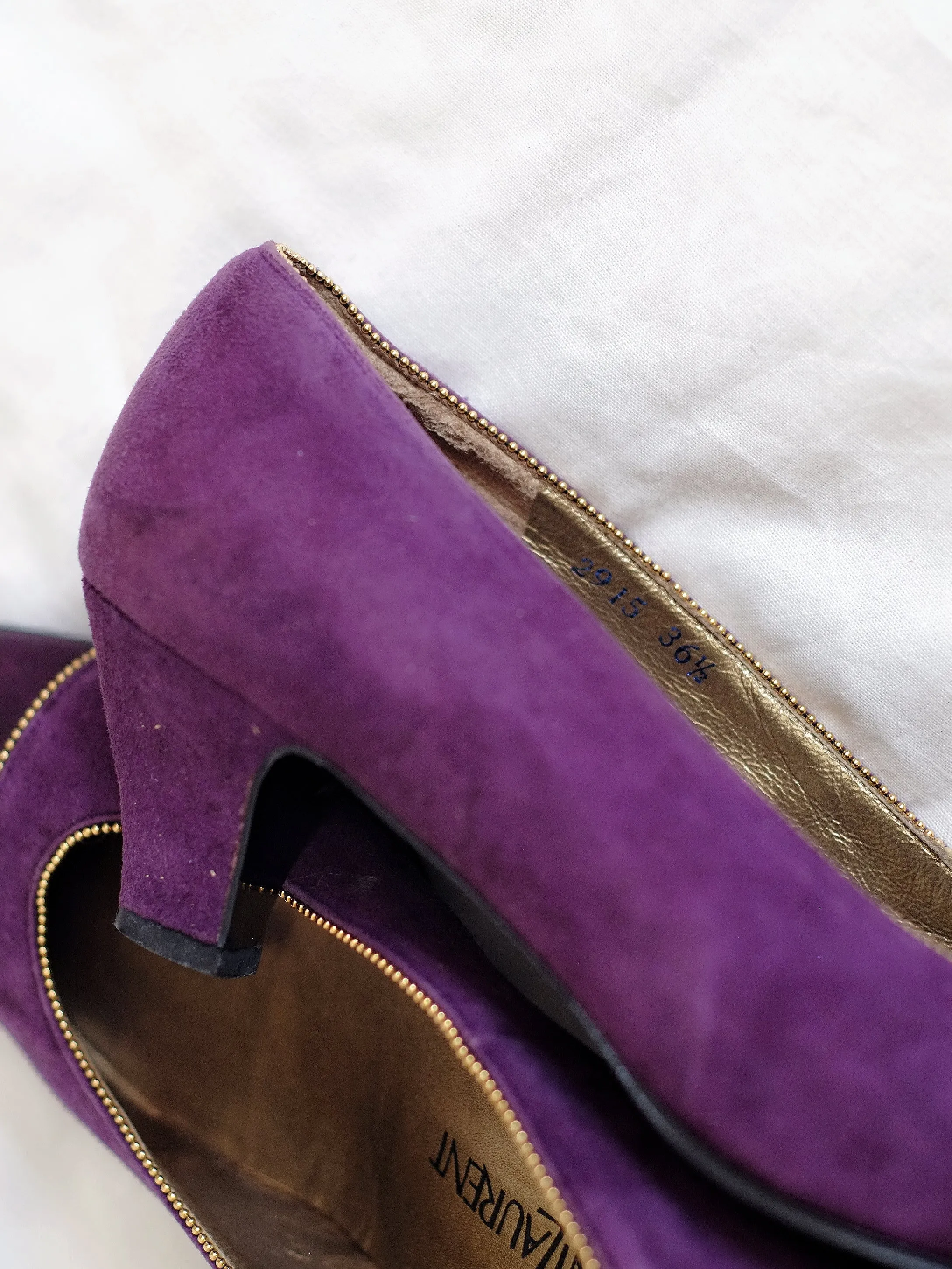 YSL purple heels (Vintage)